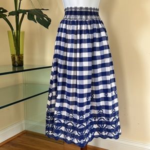 Zara Gingham Skirt